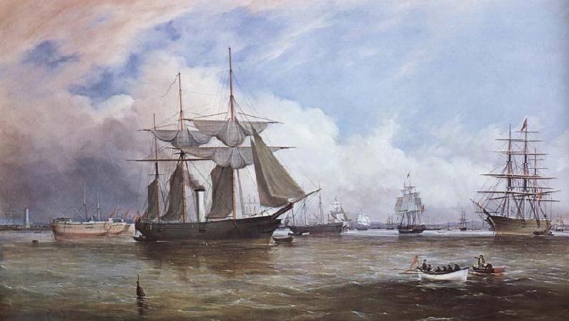 Thomas Robertson View of Hobson-s bay China oil painting art